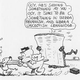 Krazy reads the same newspaper strip the characters are appearing in.